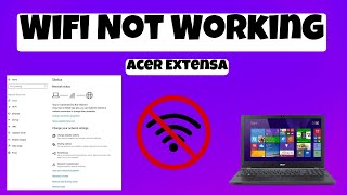 Acer Extensa Wifi Not Working  Wifi Connection Problem Fix Windows [upl. by Bael286]