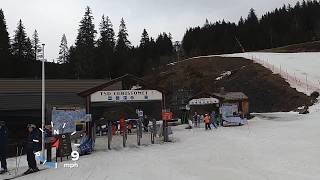 UPTO 36MPH Skiing RED slope GYPAETE at MEGEVE ski resort  GoPro POV  Feb 2024 [upl. by Ranice]