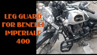 BENELLI IMPERIALE 400 LEG GUARD MOTO MANTRA [upl. by Tammi]