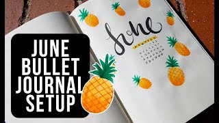 Plan With Me  June Bullet Journal Setup [upl. by Astto]