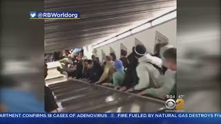 Caught On Camera Rome Escalator Accident [upl. by Rengaw678]