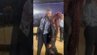 Jonathan Majors amp Meagan Good Share A Moment At The naacpimageawards [upl. by Aromas502]