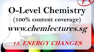 15th of 19 Chapters Energy Changes  GCE O Level Chemistry Lecture [upl. by Aleka]