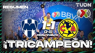 HIGHLIGHTS  Monterrey 1 23 1 América  Liga Mx AP2024  Final VUELTA  TUDN [upl. by Amalia178]