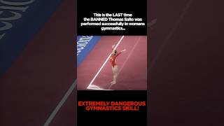 🚫⚠️ The Last time this BANNED Gymnastics Skill was performed gymnastics dangerous gymnast [upl. by Kinimod]