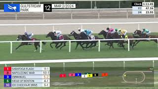 Gulfstream Park March 2 2024 Race 12 [upl. by Aryhs214]