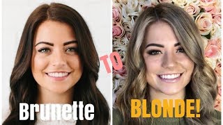 BRUNETTE TO BLONDE PART 2 [upl. by Odnavres]