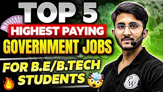 Best Government Jobs After BTech  BE  Highest Paying Jobs for Engineers [upl. by Nitsraek]