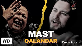 Mast Qalandar  Khan Saab  Tribute to NFAK  V Barot  Khan Saab New Songs 2024 [upl. by Nylirak]