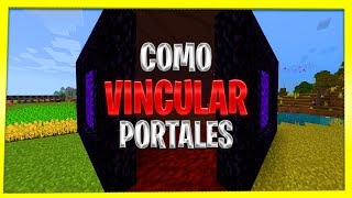 🔥 como VINCULAR PORTALES en Minecraft Bedrock 120 [upl. by Kursh]