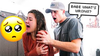 SCREAMING IN PAIN AND THEN “PASSING OUT” PRANK ON MY HUSBAND CUTE REACTION [upl. by Emmott]