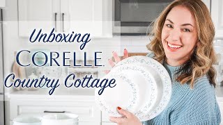 Unbox amp Organize With Me  Corelle COUNTRY COTTAGE Dishware Collection [upl. by Eckardt]