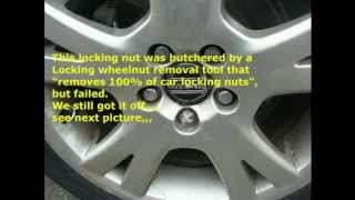 Remove locking wheel nuts Removal all of Southern UK [upl. by Ahsemad]