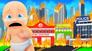 Babys CITY Gets DESTROYED By FIRE [upl. by Amitie800]