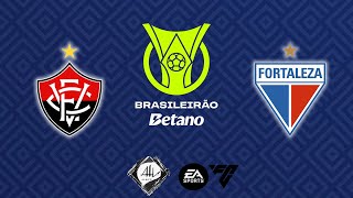 Vitória x Fortaleza  36 rodada Brasileirão 2024  EA FC [upl. by Mela]