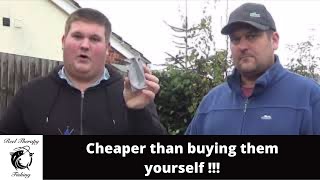 How to make sea fishing lead weights yourself cheaper than buying them  Episode 2 [upl. by Iliam]