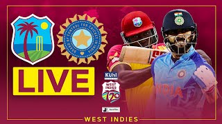 🔴 LIVE  West Indies v India  5th Kuhl Stylish Fans T20I powered by Black and White [upl. by Timi]