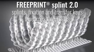 Freeprint® splint – 3D printing of transparent rails with biocompatible plastics [upl. by Fotinas]