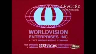 Logo History Worldvision Enterprises [upl. by Ekalb]