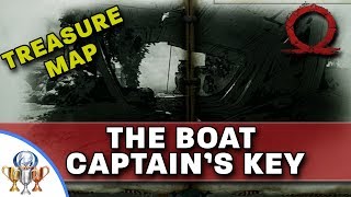 God of War Treasure Map  The Boat Captains Key  Map and Dig Spot Locations [upl. by Giusto]