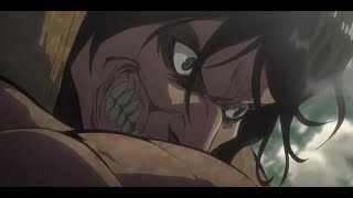 Eren Vs Reiner  Attack On Titan S2 Dub [upl. by Garlinda]