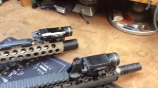 Streamlight TLR on an AR and adding a DIY front sight on a TLR [upl. by Kcirdor874]