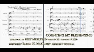 A BERT MERVELD INSTRUMENTAL ARRANGEMENT COUNTING MY BLESSINGS an original song by Robin McCurdy [upl. by Nakada]