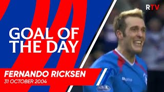 GOAL OF THE DAY  Fernando Ricksen  31 Oct 2004 [upl. by Ahsitaf]