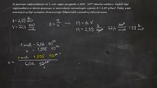 W pewnym węglowodorze na 1 mol węgla przypada 1505 ⋅ 10²⁴ atomów wodoru Gęstość tego węglowodoru [upl. by Kaz]