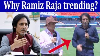 Ramiz Raja facing criticism for being in India for commentary l World Cup 2023 [upl. by Idoux]