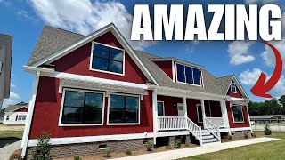 BADDEST modular home Ive seen this yrno joke 2024 Prefab House Tour [upl. by Ahsilad416]