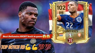 Denzel Dumfries fc mobile review 🤯🤯 better than all RB best RB in fc mobile💯💯 gameplay fc25 fifa [upl. by Christmas]