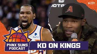 POSTGAME SOUND Kevin Durant talks Kings win and Devin Bookers Suns legacy [upl. by Elleahcim607]