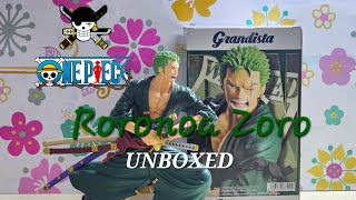 Unboxing Banpresto Grandista One Piece Roronoa Zoro roronoazoro onepiece grandista banpresto [upl. by Limaa]