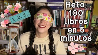 Reto 100 libros en 5 minutos🤯😟😬🫨 [upl. by Ledba908]