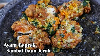 Resep Ayam Geprek sambal Daun Jeruk [upl. by Rankin353]