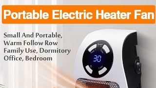 Portable Heater Electric Heater Plug In Wall Room Heater [upl. by Notnad]