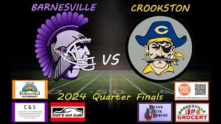 Barnesville High School vs Crookston High School Mens Varsity Football [upl. by Znieh]