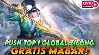 🔴 TOP 1 GLOBAL ZILONG  LIVE MOBILE LEGENDS [upl. by Airdua]