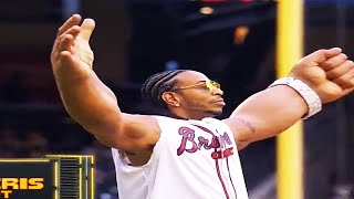 Ludacris Throws Out First Pitch at Braves Game  Rockies vs Braves  2024 MLB Highlights [upl. by Ycat]