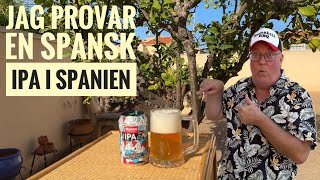 Ölprovning Jag provar en spansk IPA på plats i Spanien Mahou Session IPA🇪🇸 [upl. by Lasiaf]