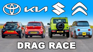 Slowest car DRAG RACE [upl. by Bernarr601]