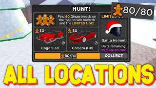 HOW TO FIND ALL 80 GINGERBREADS LOCATIONS in CAR DEALERSHIP TYCOON ROBLOX GINGERBREADS HUNT [upl. by Idnil]