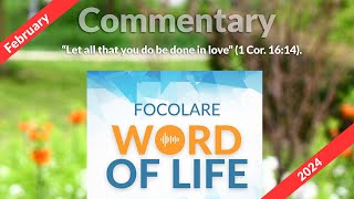 FOCOLARE WORD OF LIFE  FEBRUARY 2024 [upl. by O'Meara]