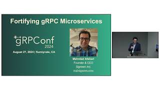 Fortifying gRPC Microservices Beyond JWT with mTLS and SPIFFE  Mehrdad Afshari Signeen [upl. by Llenrahc]