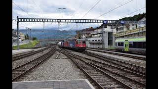 Bahnhof Spiez Zugverkehr 2022 Teil 4 [upl. by Antoinetta706]