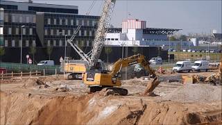 Bagger CAT 330F auf der Großbaustelle [upl. by Galitea919]