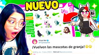 GRATIS COMO CONSEGUIR LAS NUEVAS MASCOTA DE GRANJA en ADOPT ME Roblox [upl. by Montgomery]