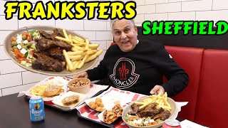 Trying Franksters Of Sheffield  Angus Beef Burgers and Delicious Lamb Chops Loaded Fries with Beef [upl. by Boehike]