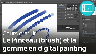 TUTO  Le Pinceau brush et la gomme en digital painting Le Programme 1Chap 1 [upl. by Dippold]